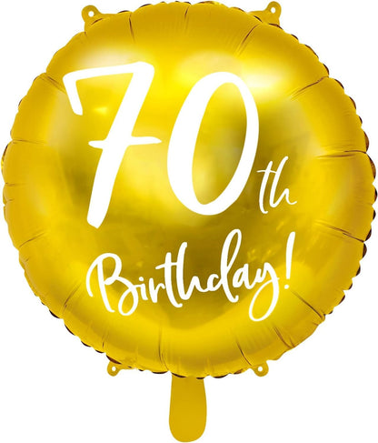 Gold Milestone Birthday Foil Balloons