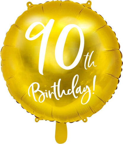 Gold Milestone Birthday Foil Balloons