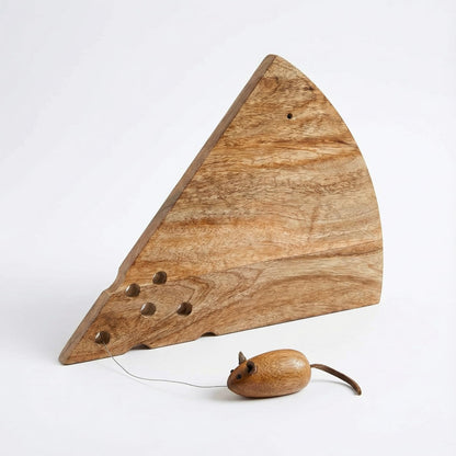 Mouse Cheese Board With Cutter