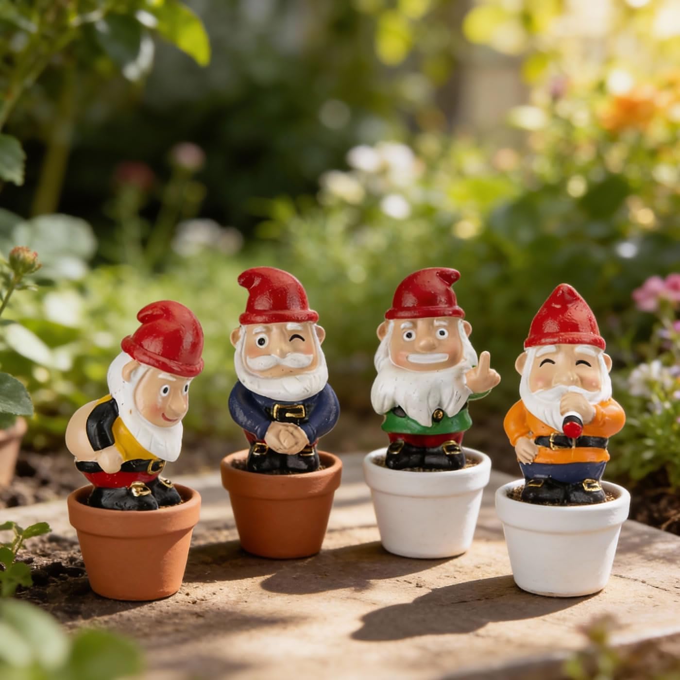 Mini Plant Pot Naughty Gnomes