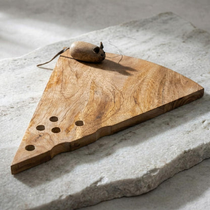 Mouse Cheese Board With Cutter