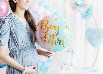 Pink and Mint Boy or Girl Balloon