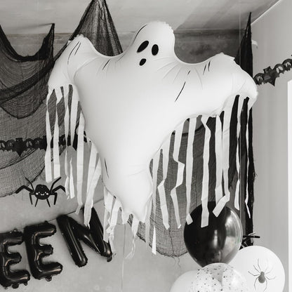 Giant Ghost Foil Balloon with Tassels