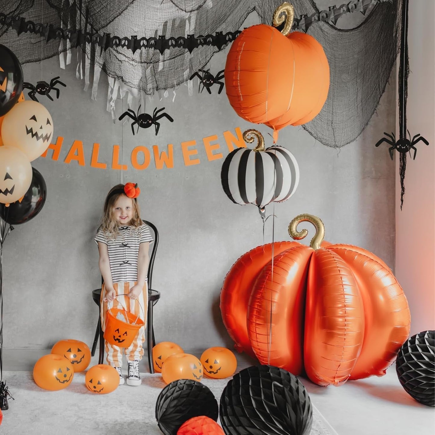 Giant 3D Pumpkin Foil Balloon