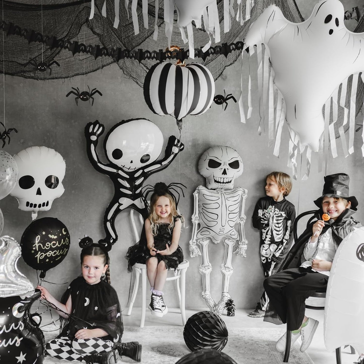 Striped Pumpkin Foil Balloon