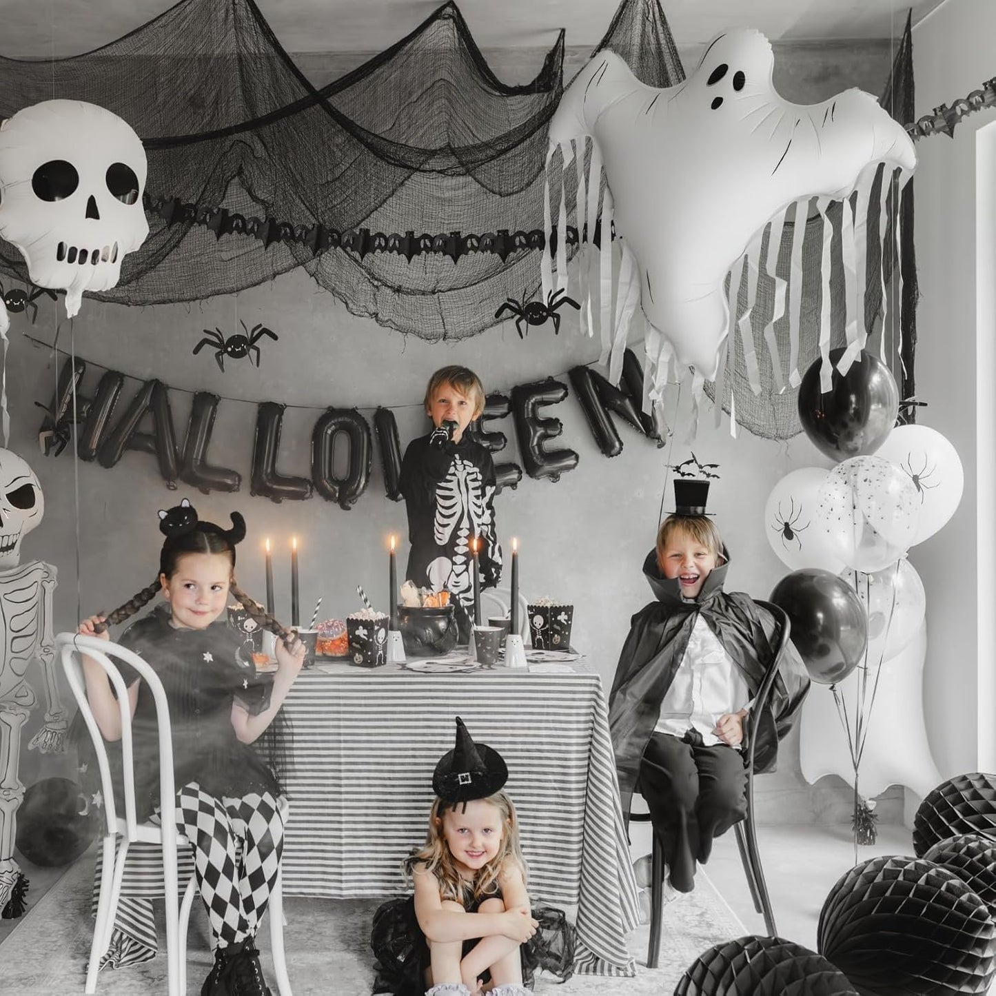 Giant Ghost Foil Balloon with Tassels