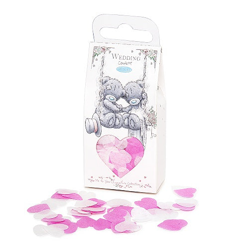Tatty Teddy Wedding Day Love Heart Pink Confetti