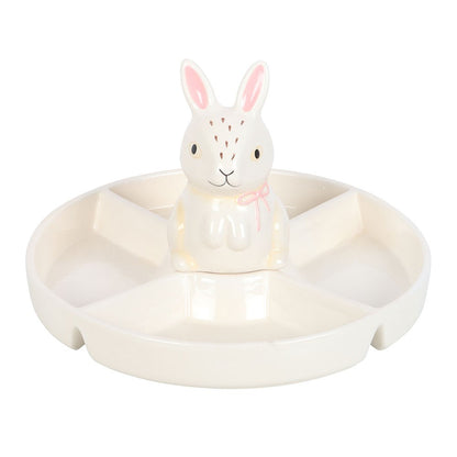 Large Ceramic Bunny Serving Dish