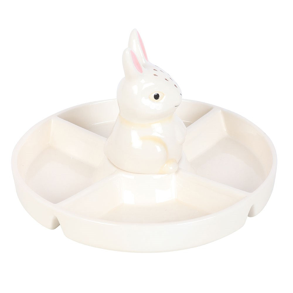 Large Ceramic Bunny Serving Dish