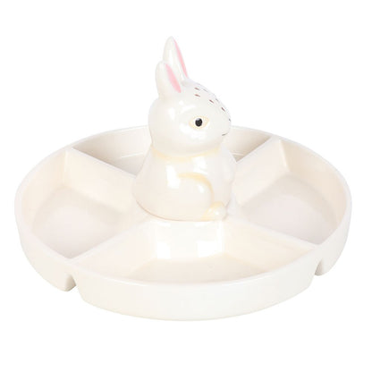 Large Ceramic Bunny Serving Dish