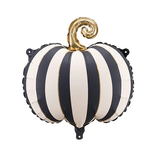 Striped Pumpkin Foil Balloon