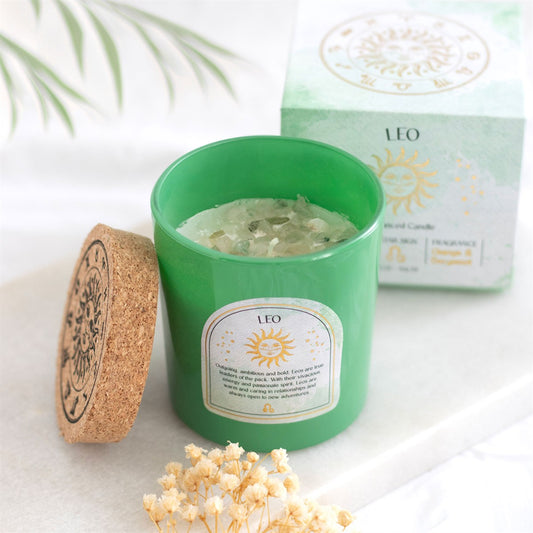Leo Zodiac Candle