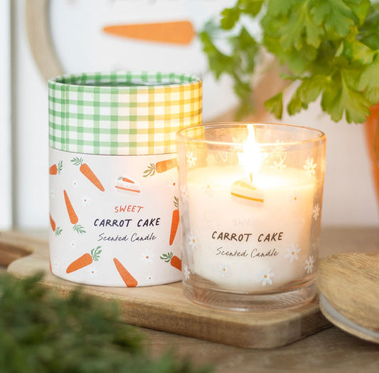 Sweet Carrot Cake Scented Glass Candle