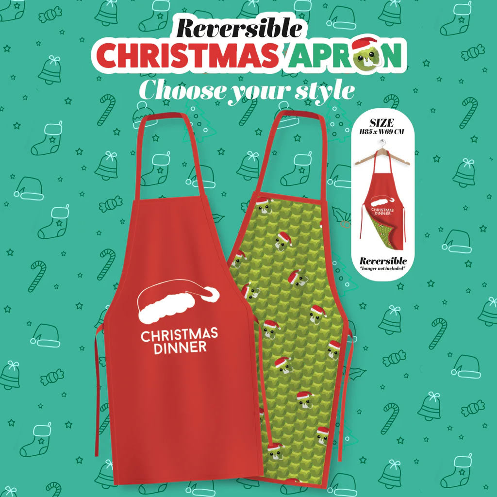 Reversible Christmas Dinner Apron