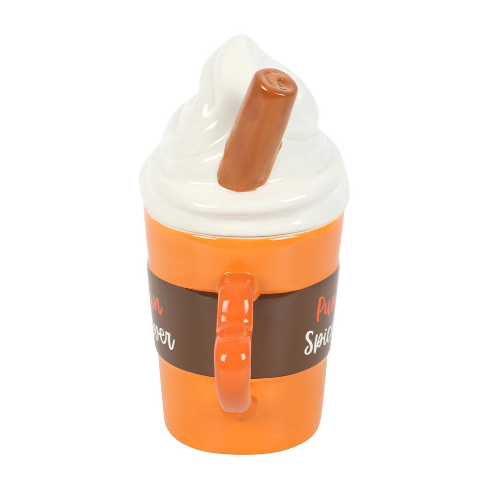 Pumpkin Spice Latte Ceramic Mug with Lid