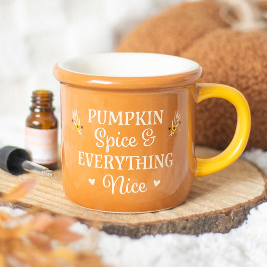 Pumpkin Spice Ceramic Oil Burner Mug