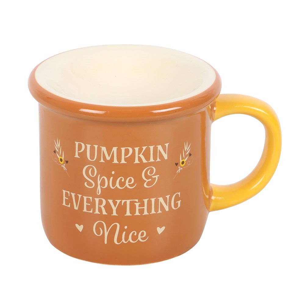 Pumpkin Spice Ceramic Oil Burner Mug