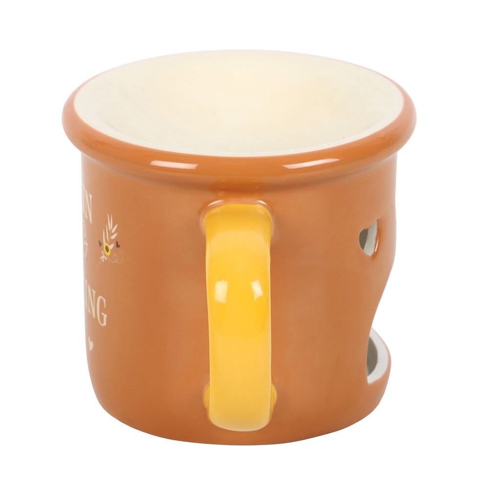 Pumpkin Spice Ceramic Oil Burner Mug