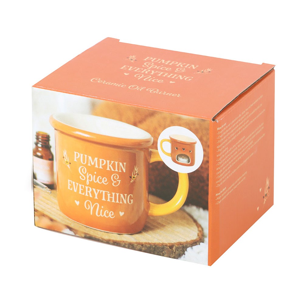 Pumpkin Spice Ceramic Oil Burner Mug