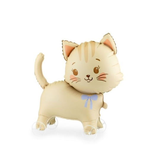 Cat Foil Balloon on Wheels