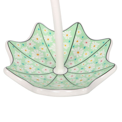 Floral Umbrella Trinket Dish