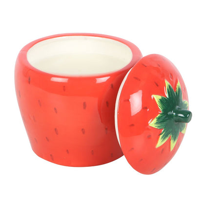 Strawberry Candlepot with lid