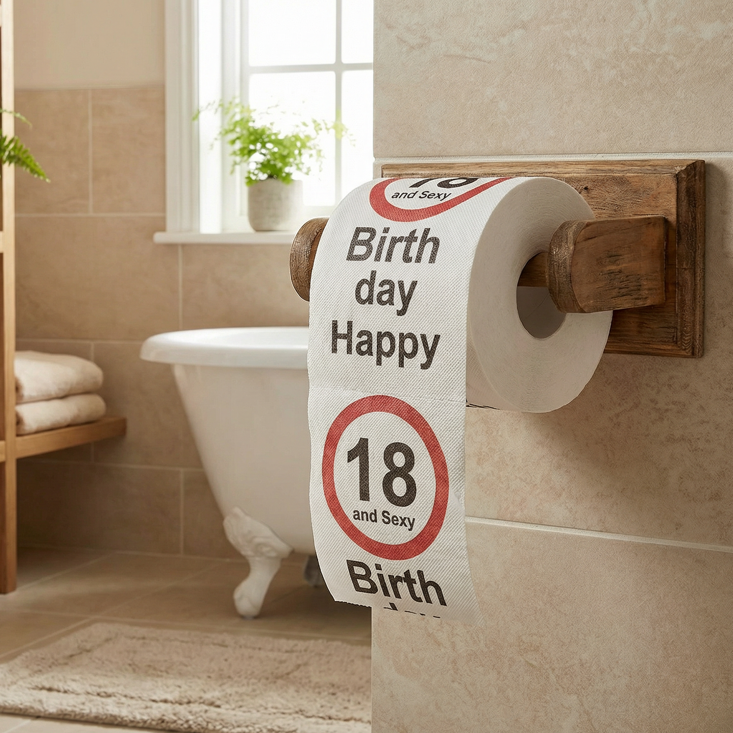 Novelty Happy Birthday Toilet Roll