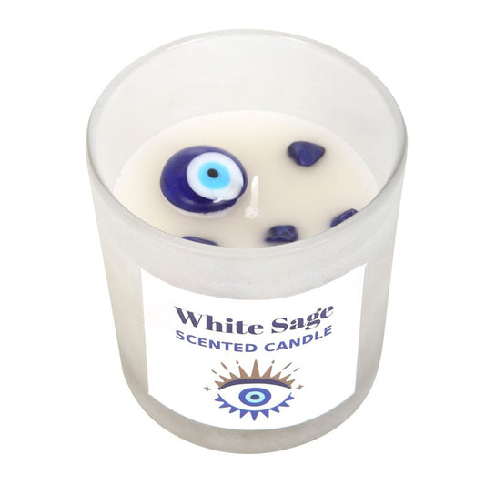 All Seeing Eye White Sage Candle