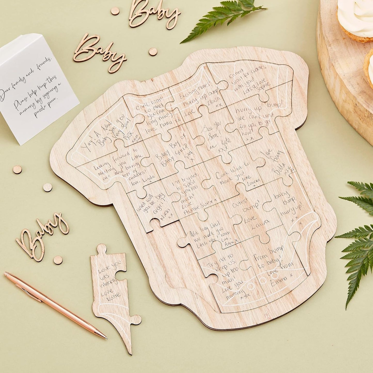 Baby Shower Alternative Guest Book Puzzle