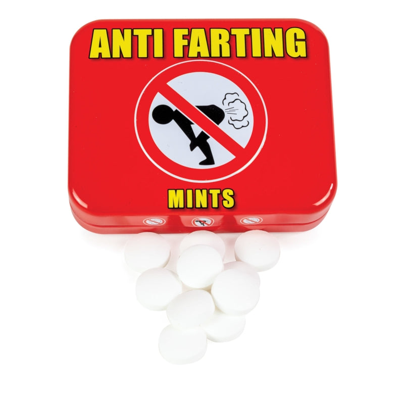 Anti Farting Mints in a Tin