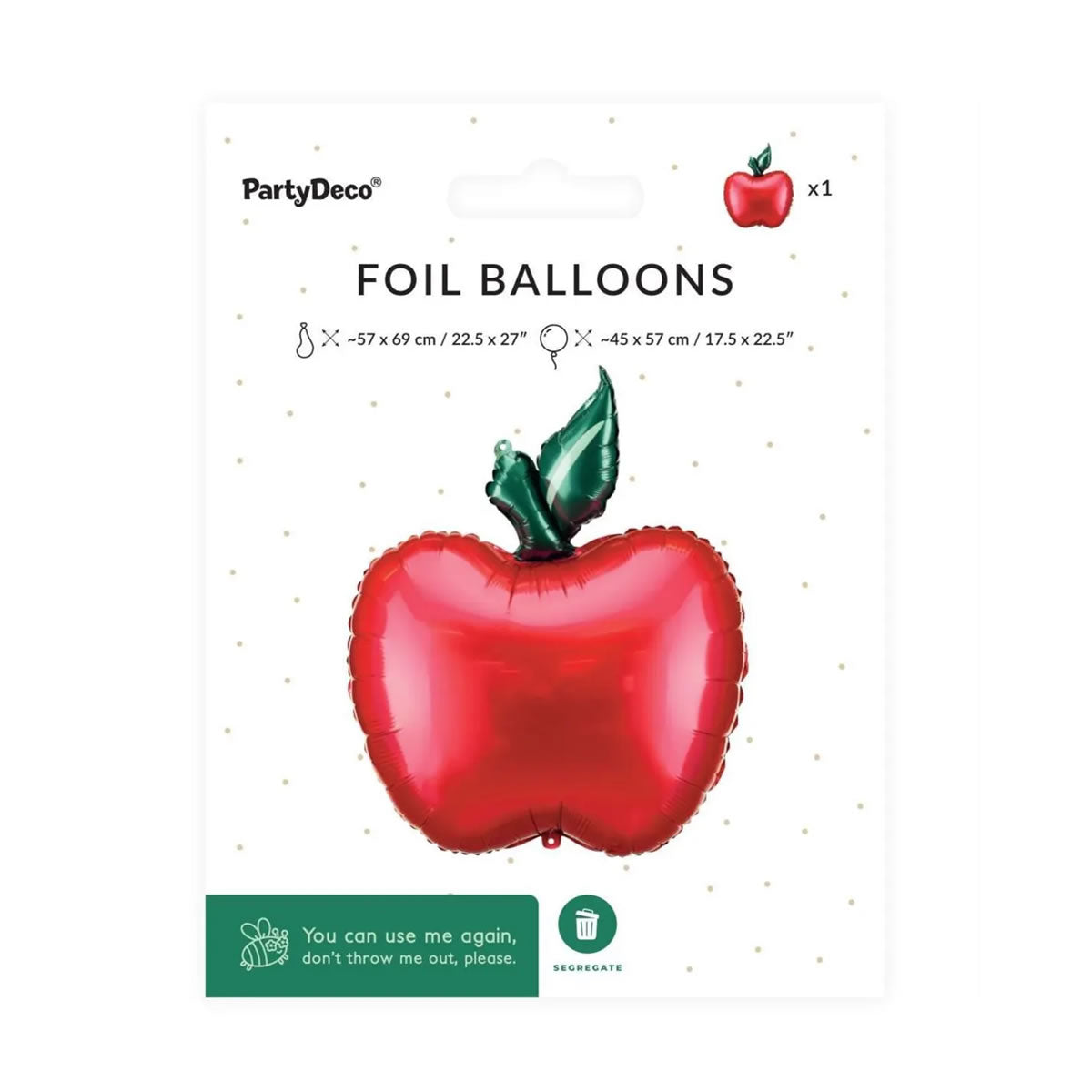 Apple Foil Balloon
