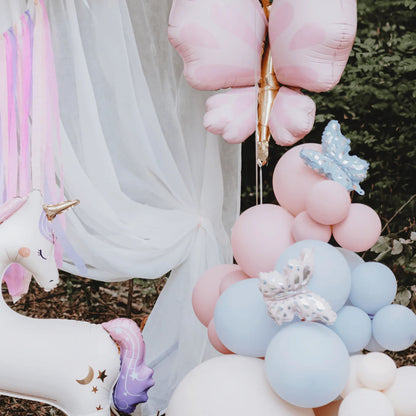 Holographic Butterfly Balloons, Set of 3