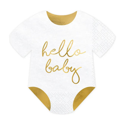 Baby Romper 'Hello Baby' Napkins