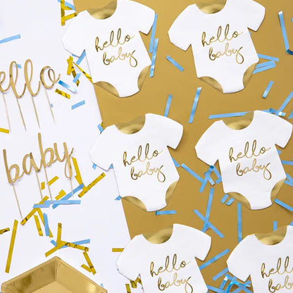 Baby Romper 'Hello Baby' Napkins