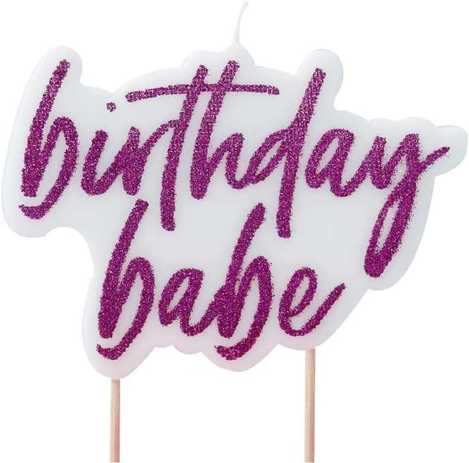 Birthday Babe Cake Candle