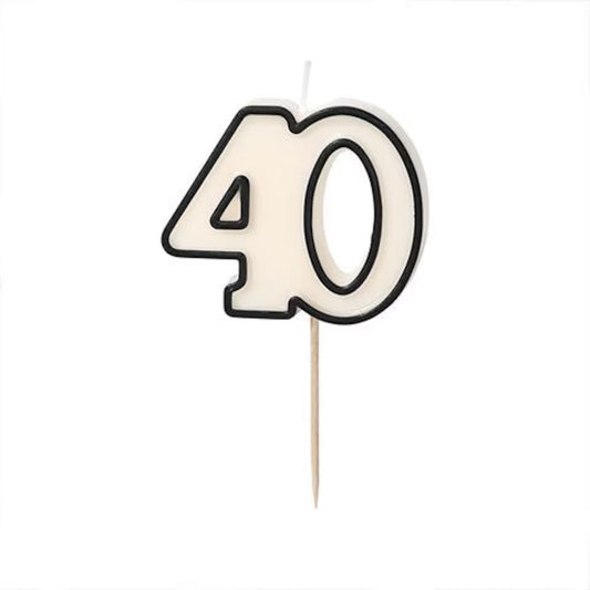 Birthday Candle Number 40