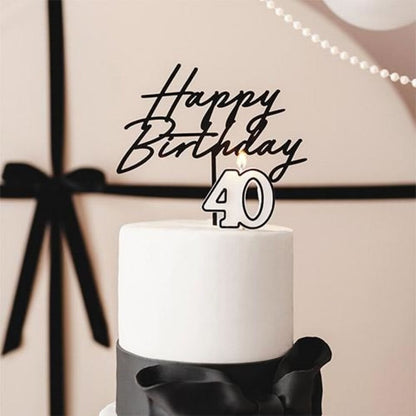 Birthday Candle Number 40