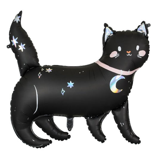 Large Black Cat Foil Balloon