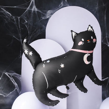 Large Black Cat Foil Balloon