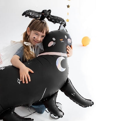 Large Black Cat Foil Balloon