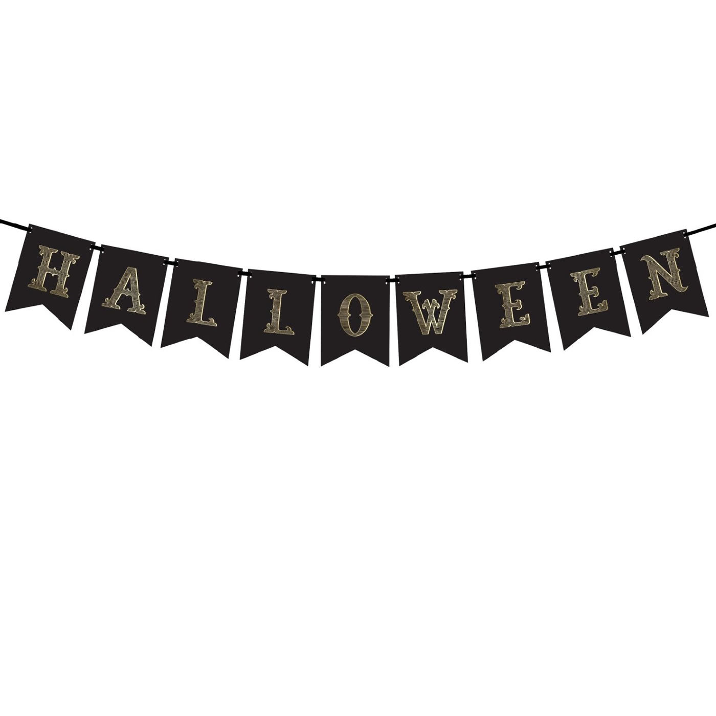 Black Halloween Banner