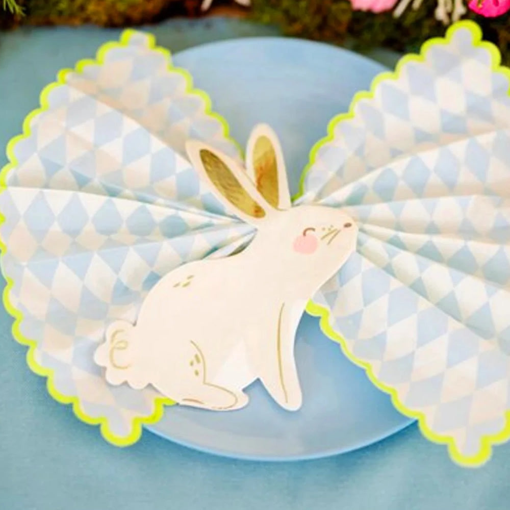Bunny Shaped Paper Napkins Pack of 20