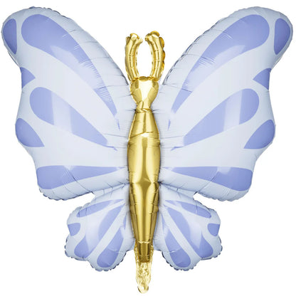 Large Butterfly Balloon - Pastel Blue