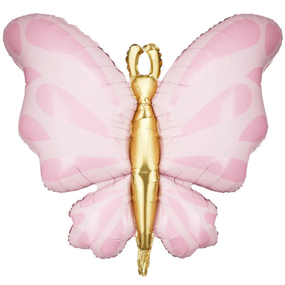 Large Butterfly Balloon - Pastel Pink