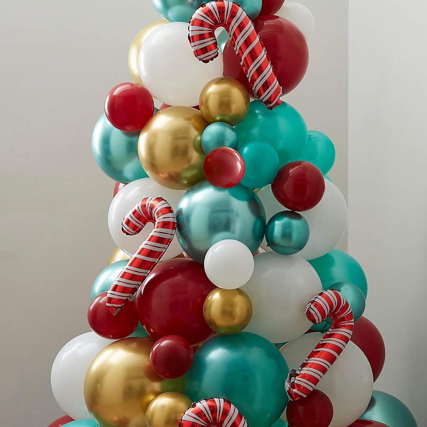Candy Cane Balloon Christmas Tree