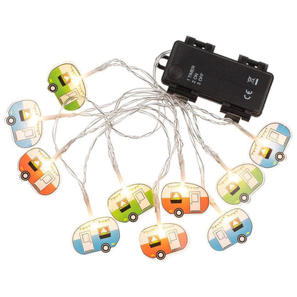 Caravan/Camper String Light Chain with 10 LED Bulbs