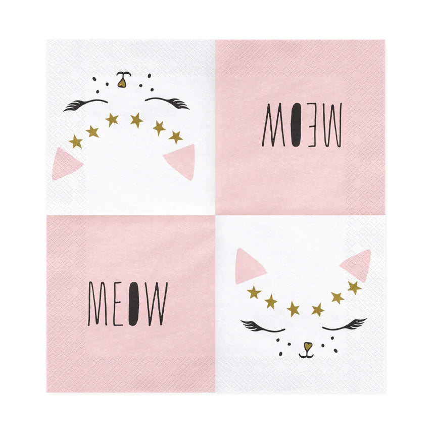 Kitty Cat Paper Napkins