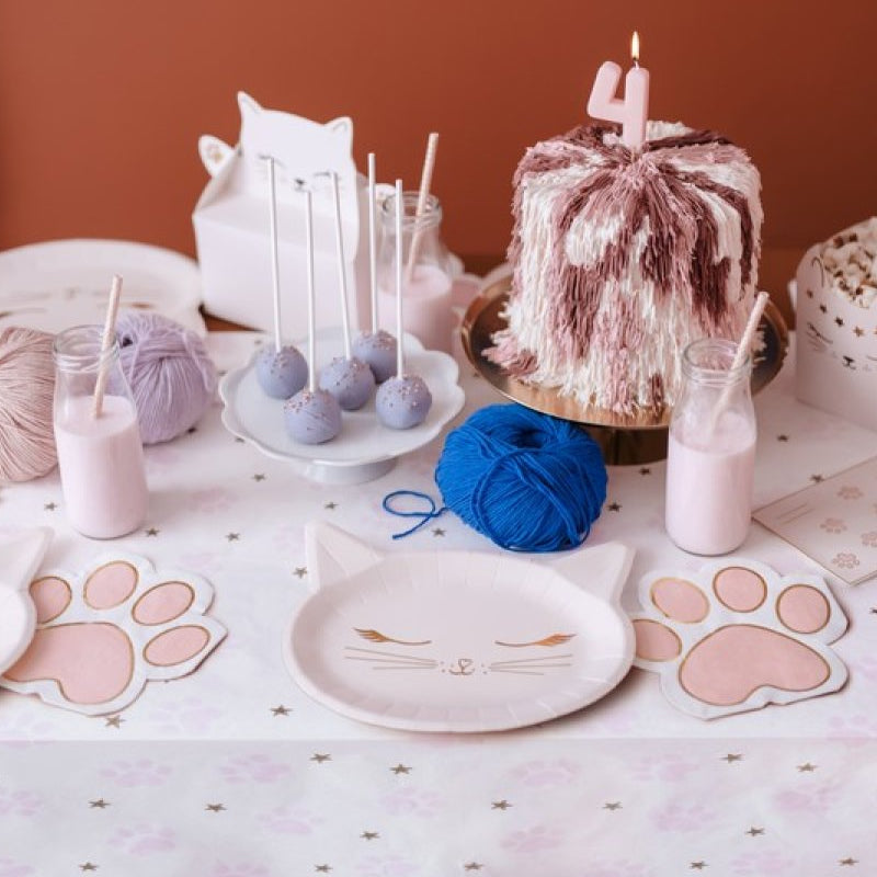 Cat Paws Paper Tablecloth