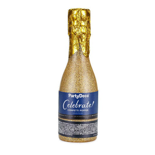 Gold Champagne Bottle Confetti Cannon