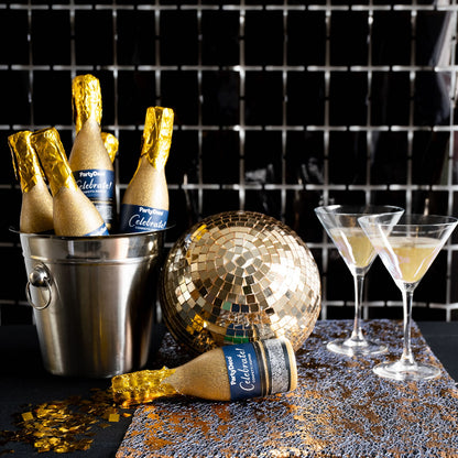 Gold Champagne Bottle Confetti Cannon